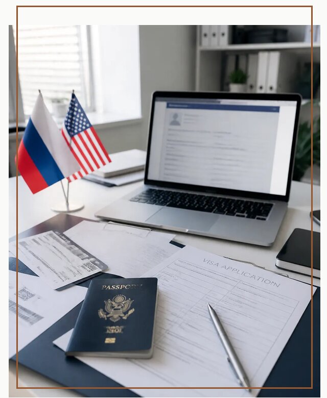 Оформление визы в США для туристов и бизнеса в Устях-Джегуте