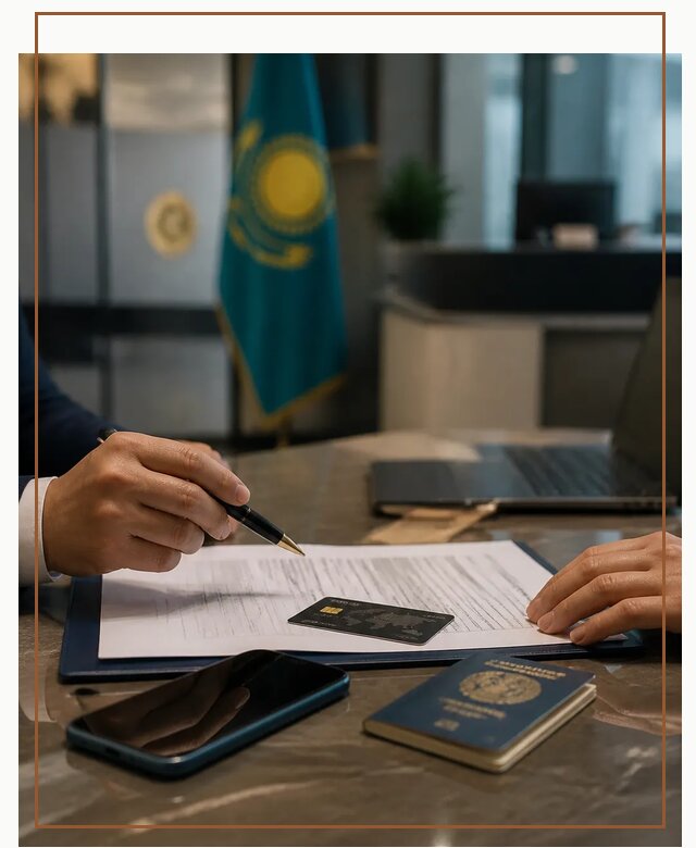 Открытие счета и банковской карты в Казахстане в Устях-Джегуте